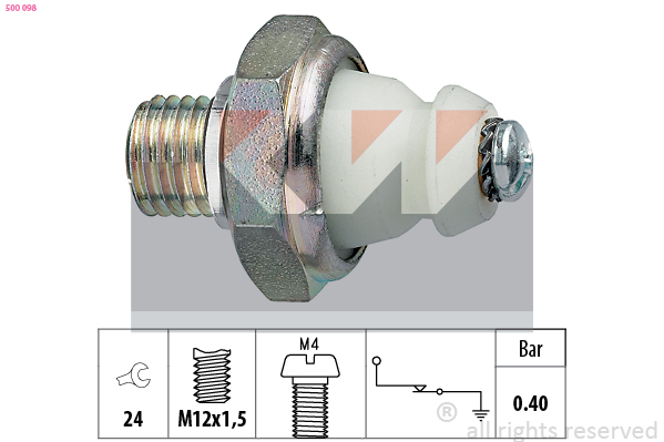 Senzor presiune ulei 500 098 KW